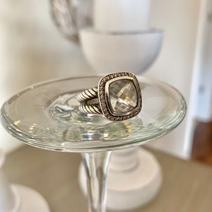 | David Yurman Smoky Quartz Diamond Albion Ring |
